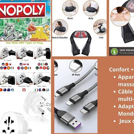 Mona Lisa : Superbe Loft Centre Ville - Parking Gratuit - Wifi Ultra Rapide-Appareil Massage-Netflix-Jeu Societe Troyes Kültér fotó